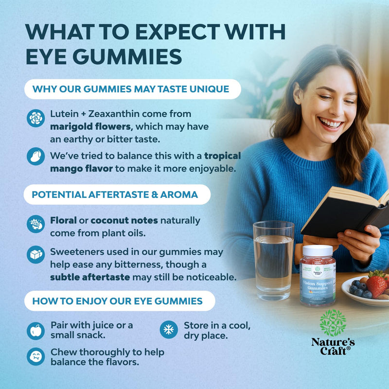 Zeaxanthin Plus Lutein Gummies for Adults - Potent Eye Vitamins for Vision and Blue Light Protection - Daily Gummy Lutein Eye Health Supplements for Adults Dry Eyes and Eye Strain Support - 90 Count 90 Count (Pack of 1)