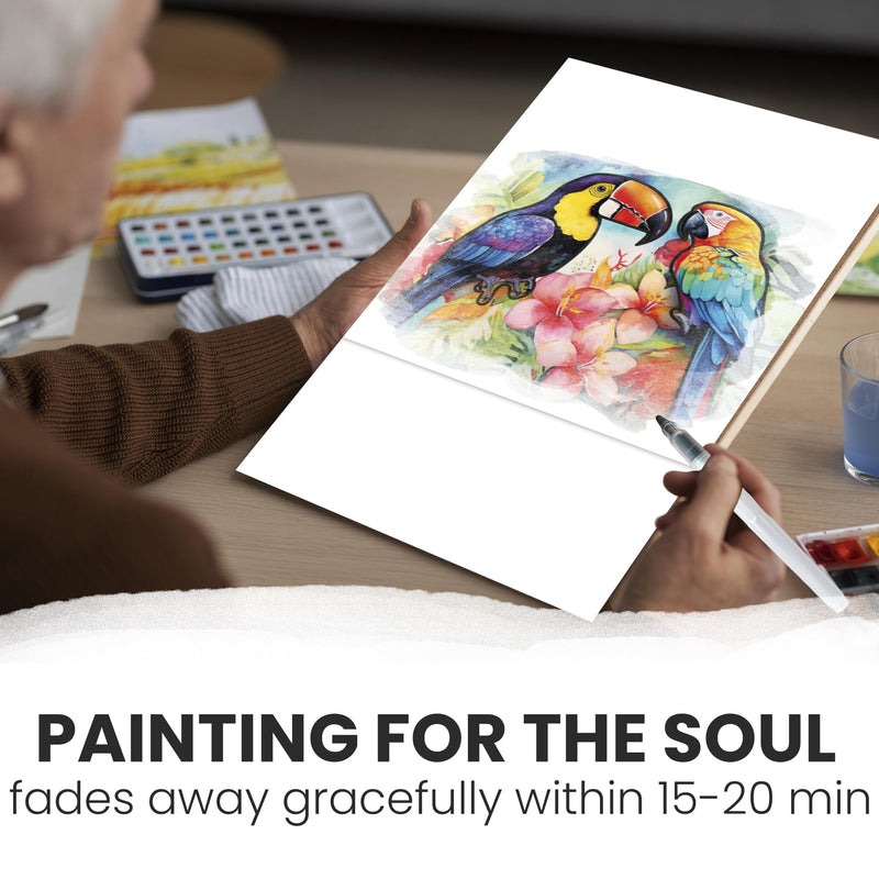 [Australia] - QUOKKA 10PACK Water Painting Dementia Activities for Seniors - Tropics Vacation Memories - Alzheimers Products for Elderly - Activities for People with Dementia - Crafts for Seniors Tropics Set 
