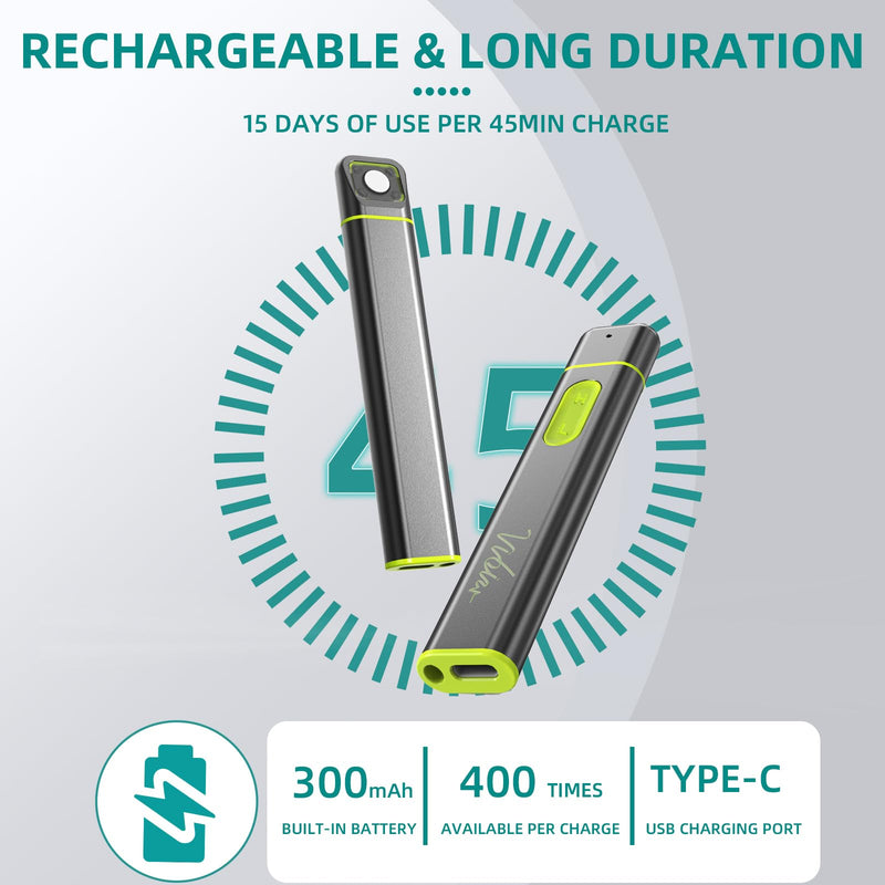 [Australia] - Insect Bite and Sting Relief, Rechargeable Bug Bite Itch Relief Thing for Mosquito Bites, Chemical-Free Insect Bite Healer, Fast Symptom Relief from Itching and Swelling - Grey Deep Grey 