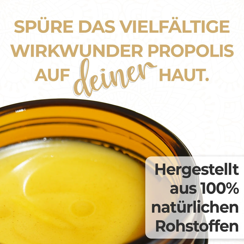 [Australia] - fallea propolis ointment in high doses for acne, neurodermatitis | Cream for itching, dry cracked skin - wound ointment made from 100% natural raw materials | Bee ointment propolis balm 50 ml 