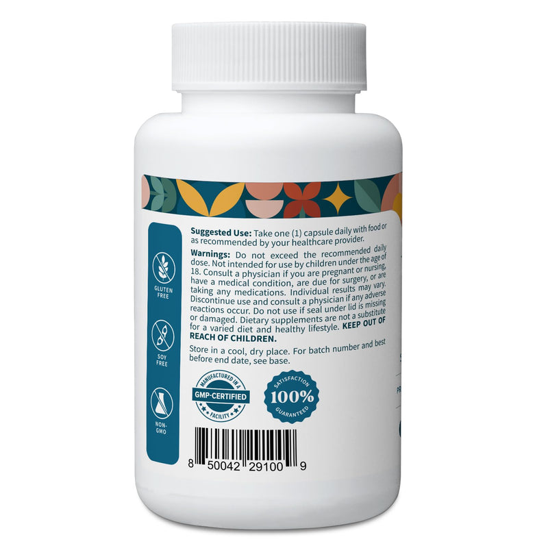 Pattern Wellness Vitamin K2 & D3 Supplement – 60 Capsules | 5000 IU Vitamin D3 & 100 mcg MK-7 – Includes Calcium & Phosphorus – Non-GMO Formula 60 Count (Pack of 1)