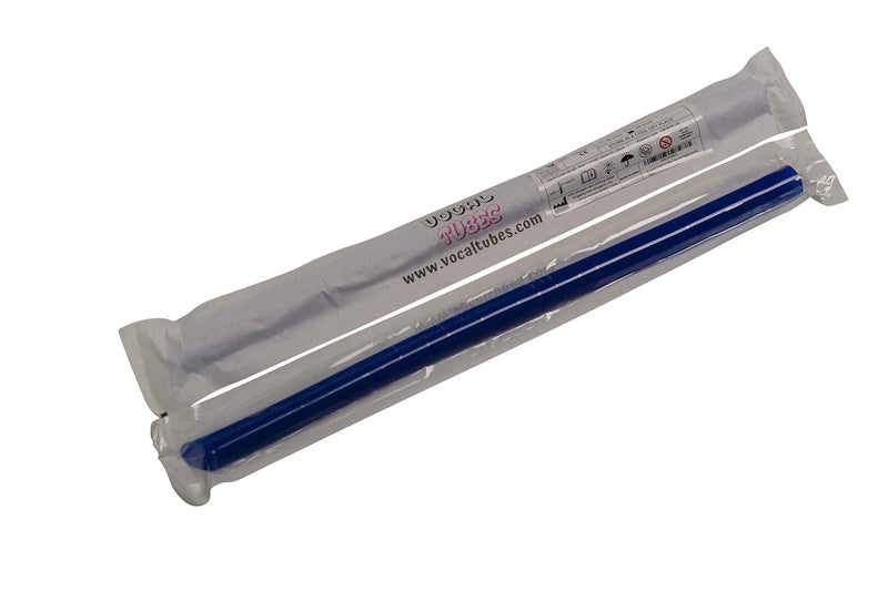 [Australia] - Blue Vocal Tubes for Speech Therapy and Singing Therapy Straws for Vocal Health - Set of 2 Silicone Tubes for water resistant Voice Therapy and Tube Phonation Singing exercises and singing training 