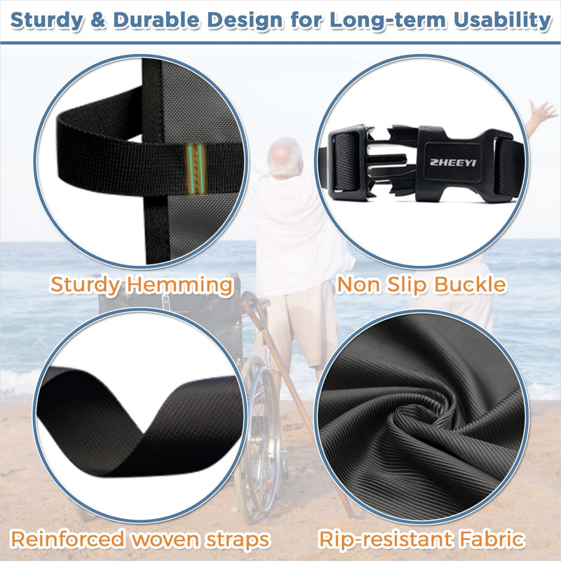 [Australia] - Dual Oxygen Tank Holder for Wheelchiars, Oxygen Cylinder Bag with Adjustable Zippers and Mesh Storage Pockets Fits Most Oxygen cylinders, Gray Gray- Dual 