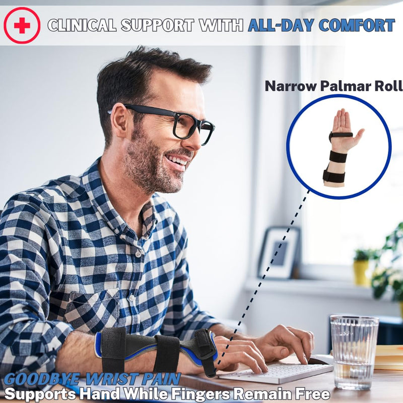 [Australia] - Wrist Brace for Carpal Tunnel Relief, Arthritis, Tendonitis, & Sprains | Lightweight, Adjustable, Moisture-wicking |for Men & Women | Medical Grade & Made in USA (Left, Large) Left 