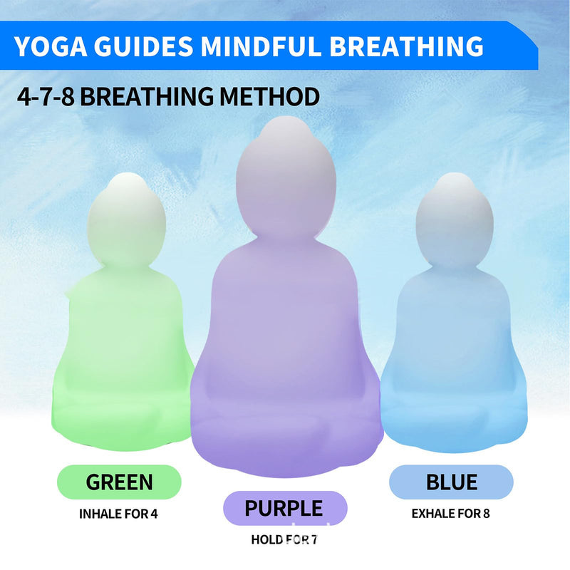 [Australia] - Mindfulness Breathing Buddy, Guided Visual Meditation Breathing Light with 3 Color Breathing Mode, ADHD Stress Anxiety Relief, Calming Your Mind During Stress, for 