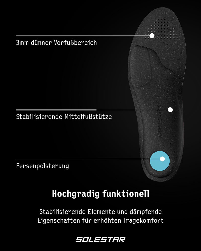[Australia] - Solestar Active insoles everyday shoes size. 41/42 - Orthopedic shoe insoles - Elimination of discomfort & stabilization in everyday life - Maximum comfort 41-42 