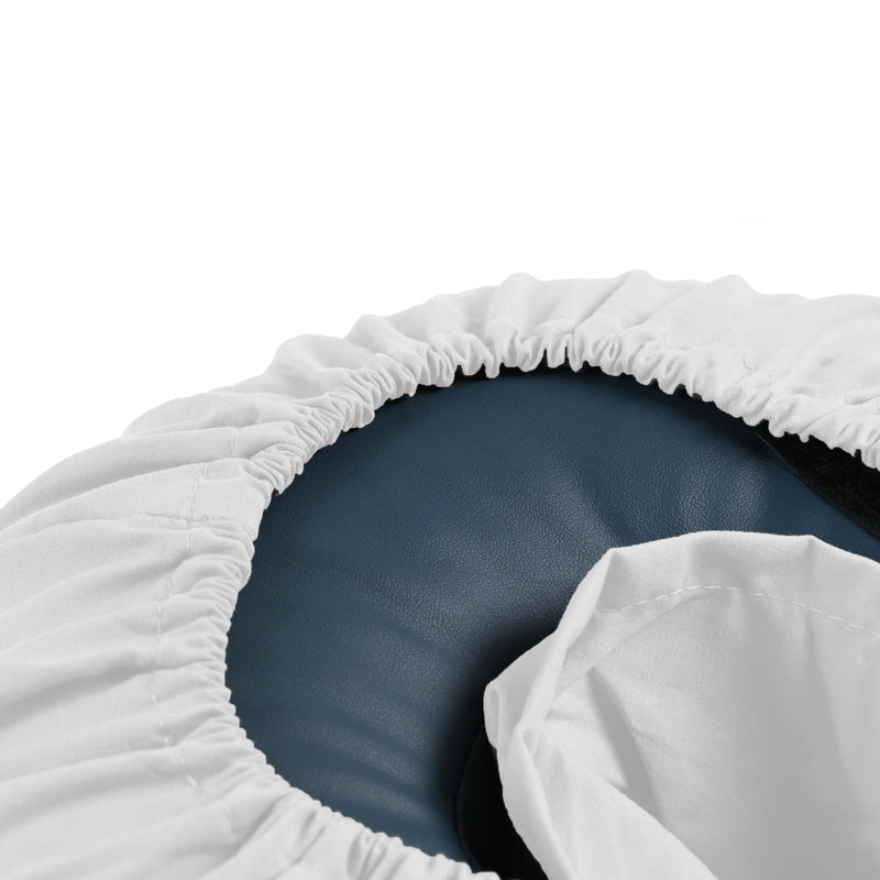 [Australia] - Body Linen Simplicity Poly Cotton Massage Face Cradle Covers (White, 10 Pack) - Clean, Crisp Fabric for Frequent Use and Washing, Colorfast and Latex-Free, Fits All Standard Massage Tables White 