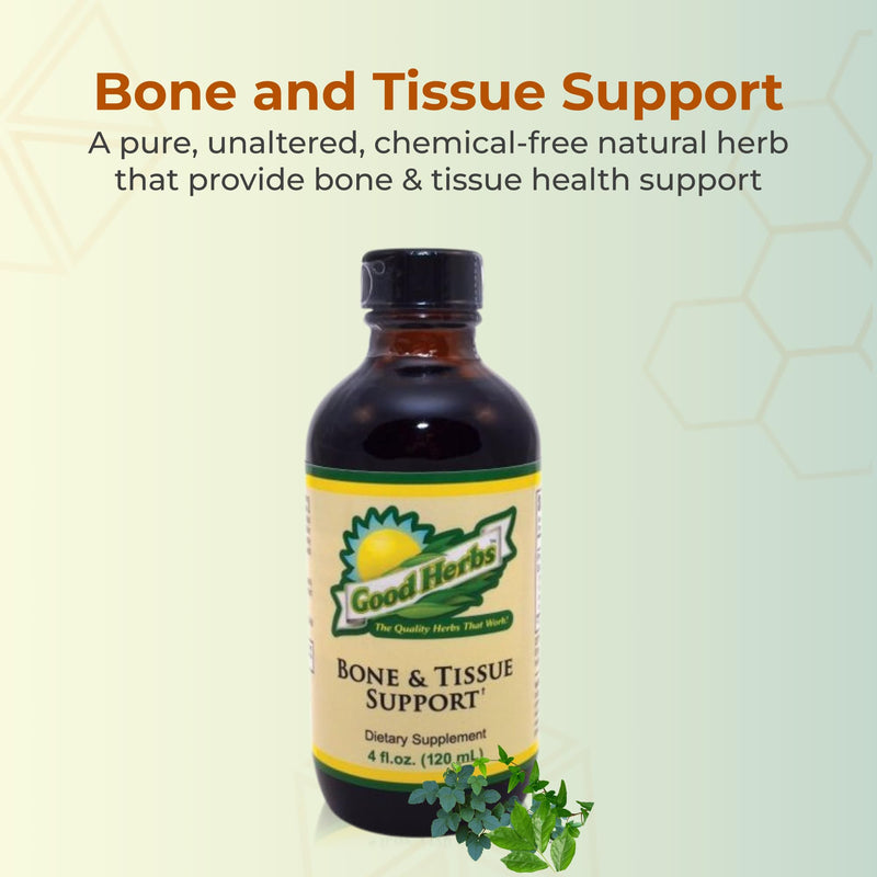 [Australia] - Youngevity Bone and Tissue Support - Organic & Wild Crafted Herbs - White Oak Bark, Skullcap, Oatstraw, Hydrangea, Marshmallow, Mullein, Wormwood, Lobelia - Good Herbs - (4 Fl Oz) 