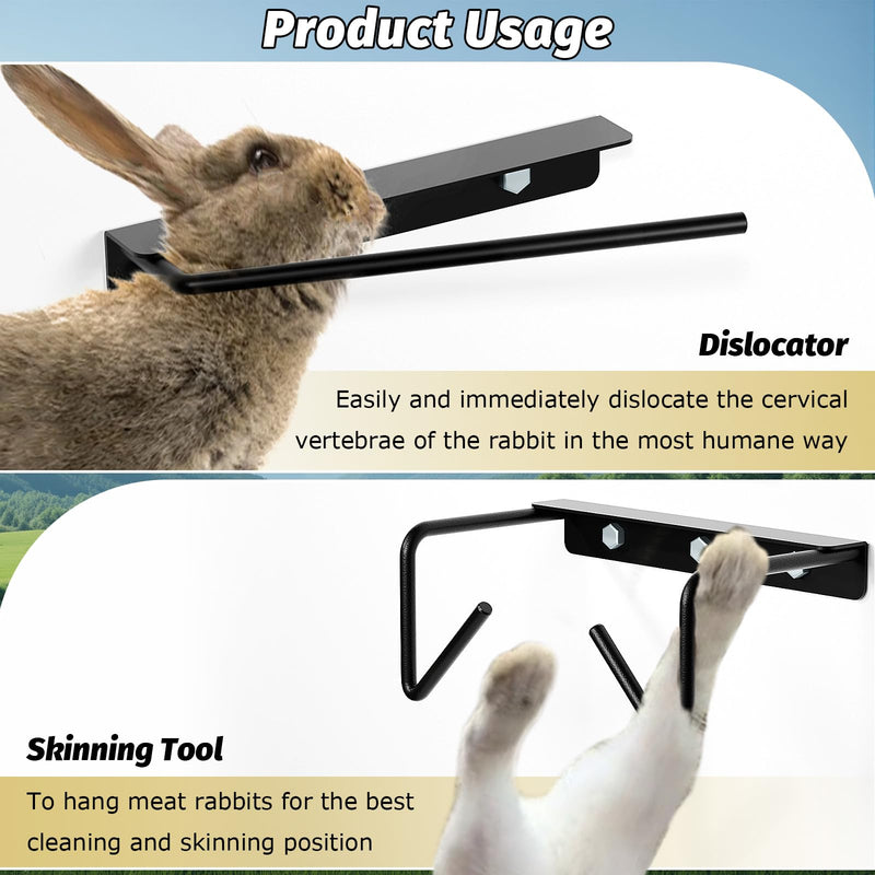 Rabbit Dislocator Skinning Tool Set, Cervical Dislocation Tool, Heavy Metal Material, Used for Handling Small Animals, Rabbits, Squirrels - PawsPlanet Australia