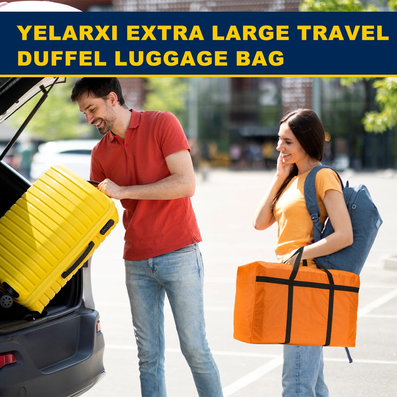 Extra Large Duffle Bag, 43 x 24 x 14 in Travel Big Duffle Bag with Zipper Handle Storage Foldable Waterproof Lightweight Bag for Women Men Travel Moving Camping (Gray) Gray