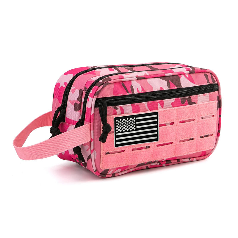 QT&QY 25L Tactical backpack & Tactical Toiletry Bag(Pink Camo)