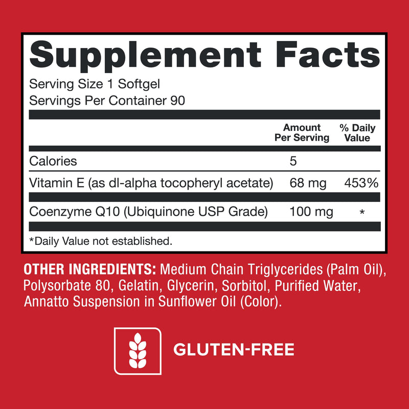 Qunol Ultra CoQ10 100mg, 3X Better Absorption, Antioxidant, 90 Softgels | #1 Cardiologist Recommended Supplement for Heart Health, Coenzyme Q10 Supplement to support Vascular Health & Cellular Energy 90 Count (Pack of 1)