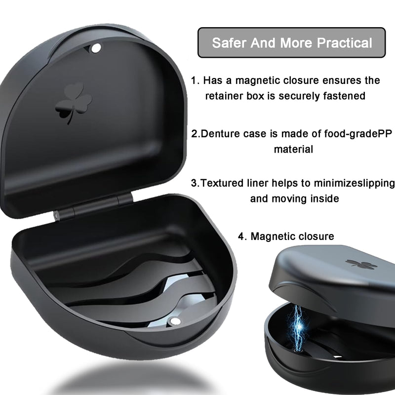 [Australia] - Braces box with bracket extractor, denture box, denture box, denture box, dental splint box, braces box, for storing braces and dentures for adults and children 