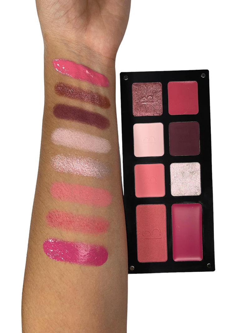 [Australia] - Multi-Effect Palette | All In One Palette | Bianca Makeup | Reusable Magnetic Palette | With Eyeshadows, Lipstick, and Blush | Find the effect you desire | Makeup Palette (Coquette) Coquette 