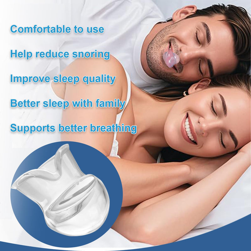 [Australia] - Snoring Solution - Anti-Snoring Device, Reusable Snore Solution Stopper for Men/Women-f18 White M 