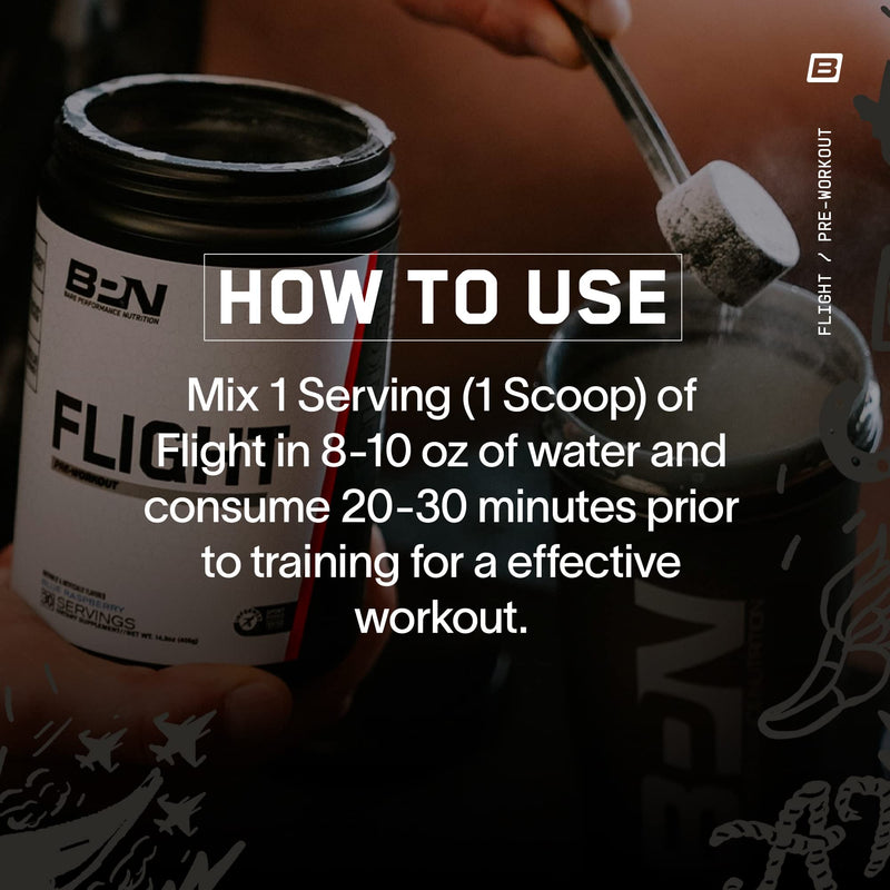 [Australia] - BARE PERFORMANCE NUTRITION BPN Flight Pre Workout, Supports Energy and Mental Focus, Improved Endurance & Muscle Pumps with CarnoSyn¬Æ Beta Alanine, Pink Lemonade, 30 Servings 