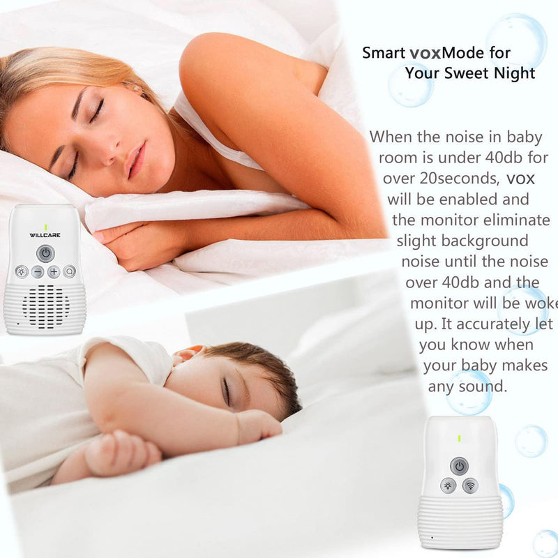 [Australia] - Digital Two Way Baby Audio Monitor with Noise Detection, and Night Light (US Plug) US Plug 