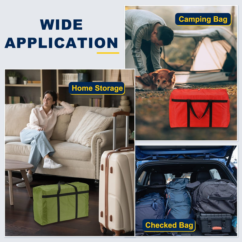Extra Large Duffle Bag, 35 x 19 x 11 in Travel Big Duffle Bag with Zipper Handle Storage Foldable Waterproof Lightweight Bag for Women Men Travel Moving Camping (Dark Blue) Dark Blue