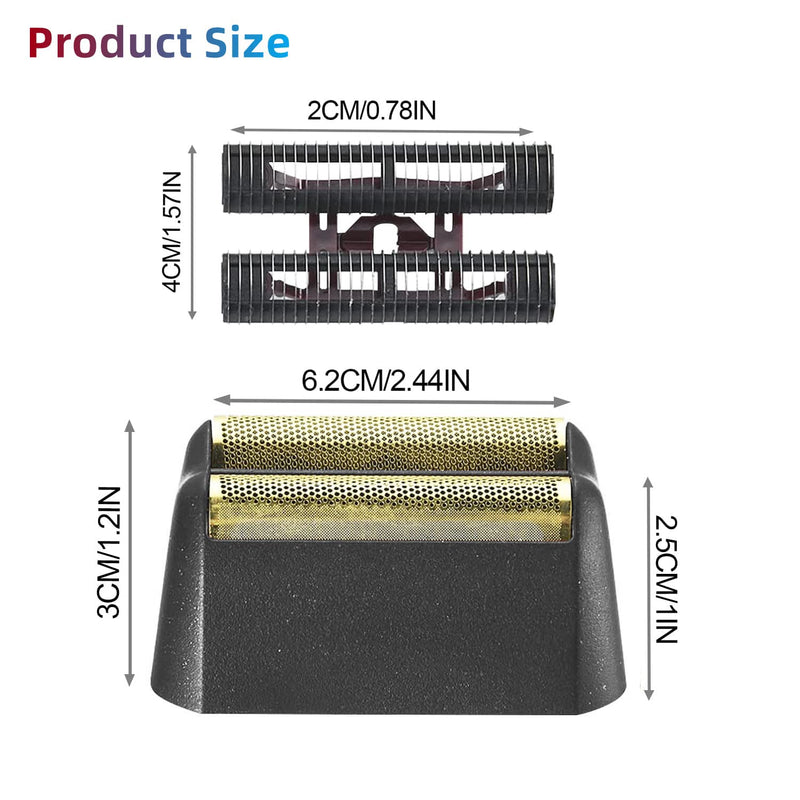 Professional 5 Star Series Finale Shaver Replacement Foil and Cutter Bar Assembly Compatible with wahl Foil Heads 7031-100/7043-100,Fit for #8061 8164 Shaver (Black 3 Pack) Black 3 Pack