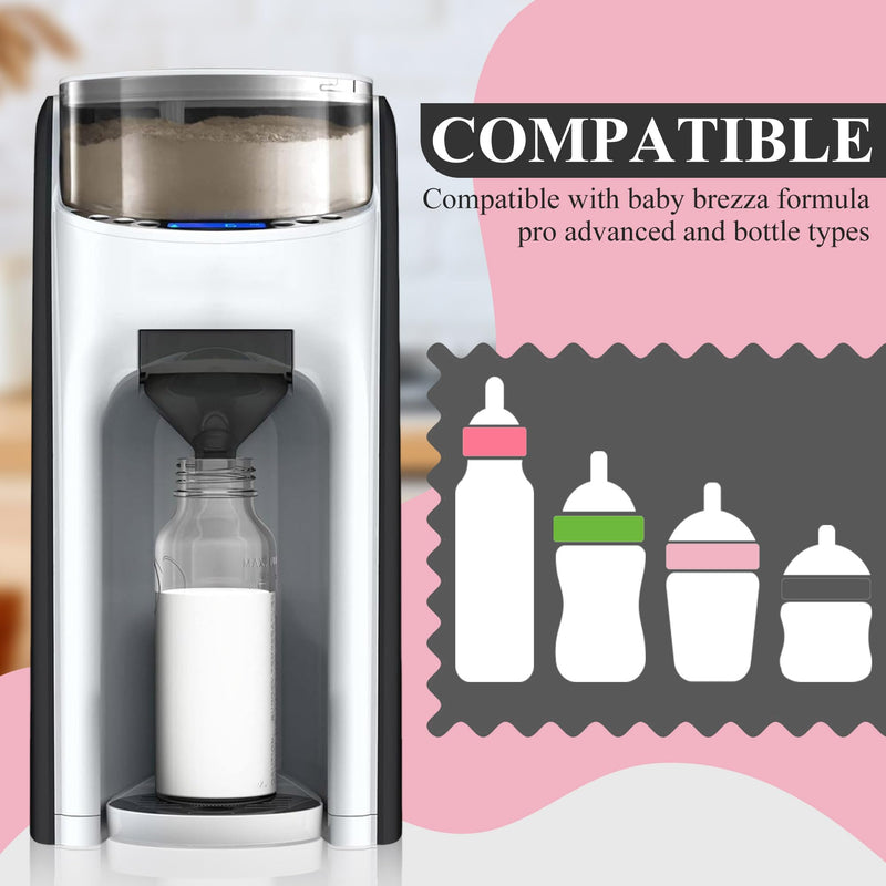[Australia] - 2 Sets Replacement Funnel Compatible with Baby Brezza Replacement Parts Funnel and Cover Baby Formula Dispenser, Grey 2 