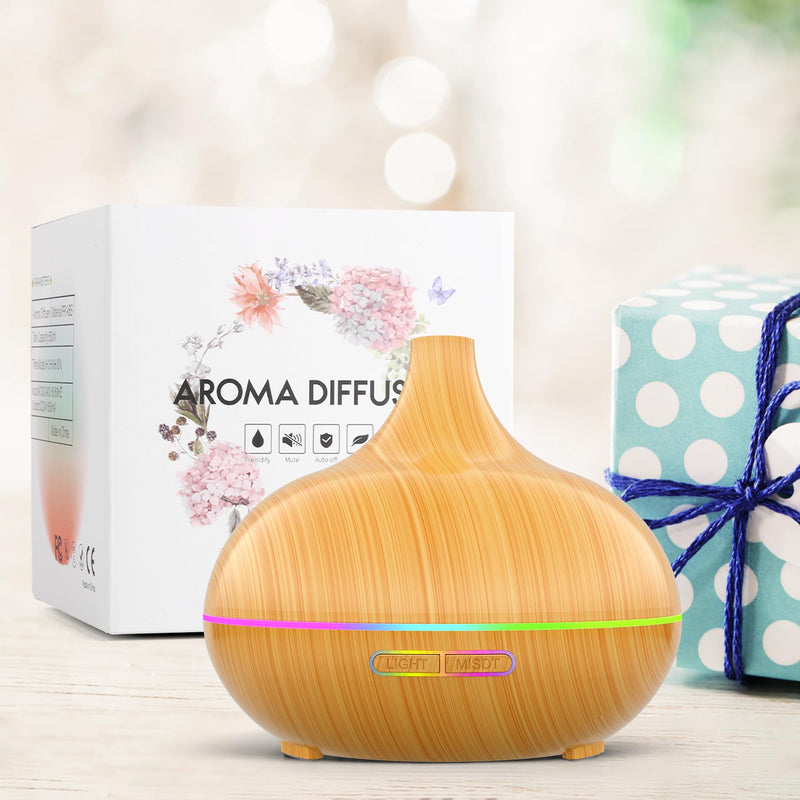 [Australia] - Aroma Diffuser for Essential Oil Large Room,Office Essential Oil Diffusers for Home Kids, Cool Mist humidifier for Bedroom Quiet with Ambient Light,Waterless Auto Off Aromatherapy, 1 count, pack of 1 Beige 