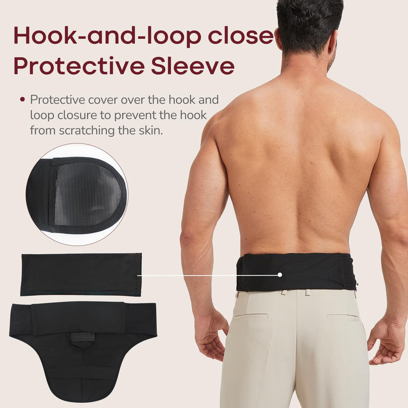 [Australia] - DERAYMI Ostomy Belts for Men Women, Ostomy Bag Cover for Keeping Ostomy Bag in Place, Colostomy Support Belt Ostomy Wrap for Swimming Outdoor Activities (L) L 