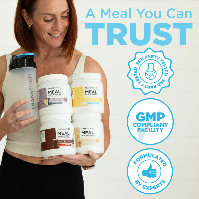 [Australia] - TransformHQ Meal Replacement Shake Powder 7 Servings (Strawberry & Cream) - Gluten Free, Non-GMO Strawberry & Cream 7 Servings (Pack of 1) 