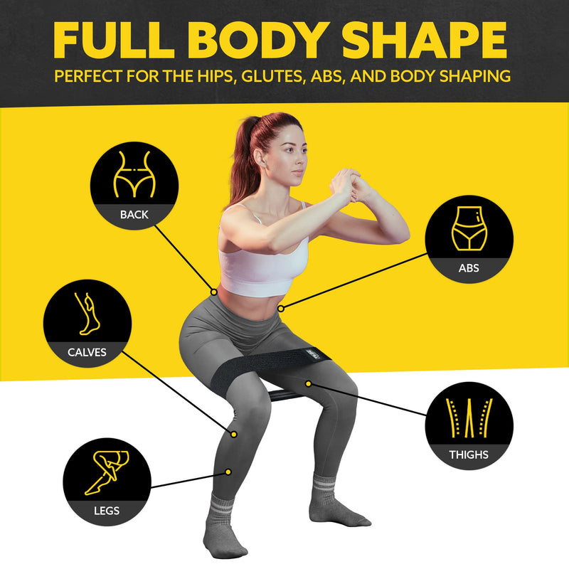[Australia] - Fabric Resistance Bands for Legs - Workout Bands Resistance Bands for Men and Women - Booty Bands for Working Out - Exercise Bands Resistance Bands Set - Elastic Bands for Exercise Grey 
