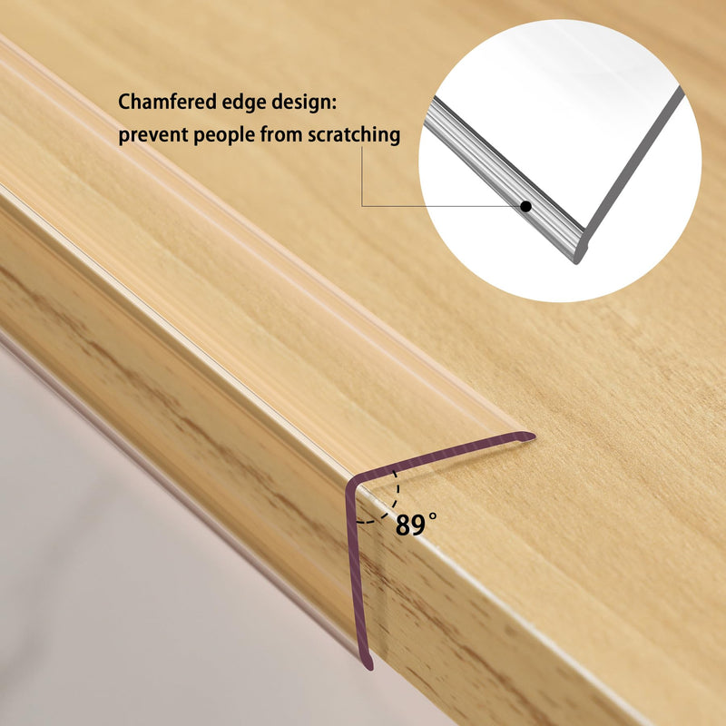 [Australia] - Clear Peel and Stick L Molding Corner Guards with 90° Angle for Wall Door Frame Cabinet Baseboard Protection and Decoration, 2.9ft x 1.2in (3Pcs) Clear 2.9ft x 1.2in (3Pcs) 