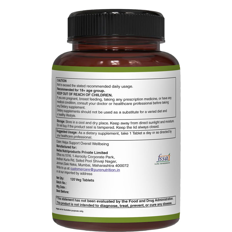 [Australia] - Pure Nutrition Vitamin K Complex K1 + K2 | 2250 mcg | 120 Tab | Full Spectrum K Vitamin Supplement with K1 1000mcg, K2 as MK4 1000mcg + K2 as MK7 250 mcg | Non GMO | Gluten Free 