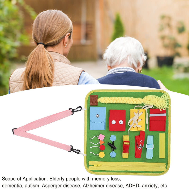 [Australia] - Fidget Blanket for Elderly, Fidget Blanket for Dementia, Dementia, Alzheimer's Products, Anxiety Relief, Improves Mental Stimulation, Therapeutic Tool for Autistic Dementia, Sensory 