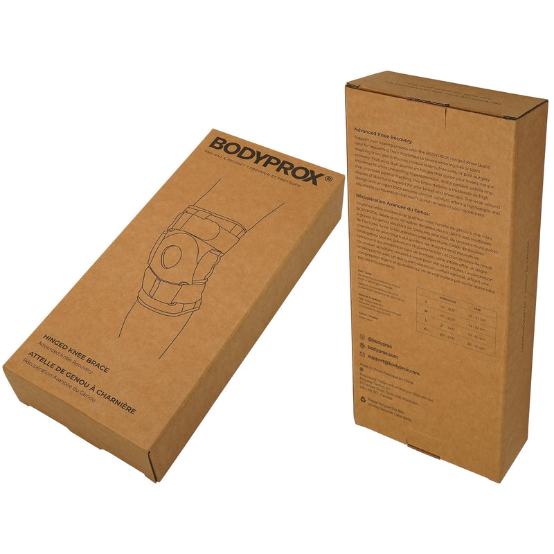 [Australia] - Bodyprox Hinged Knee Brace for Men and Women, Knee Support for Swollen ACL, Tendon, Ligament and Meniscus Injuries X-Large (Pack of 1) 