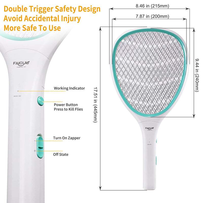[Australia] - Faicuk Handheld Bug Zapper Racket Electric Fly Swatter 1Pack 