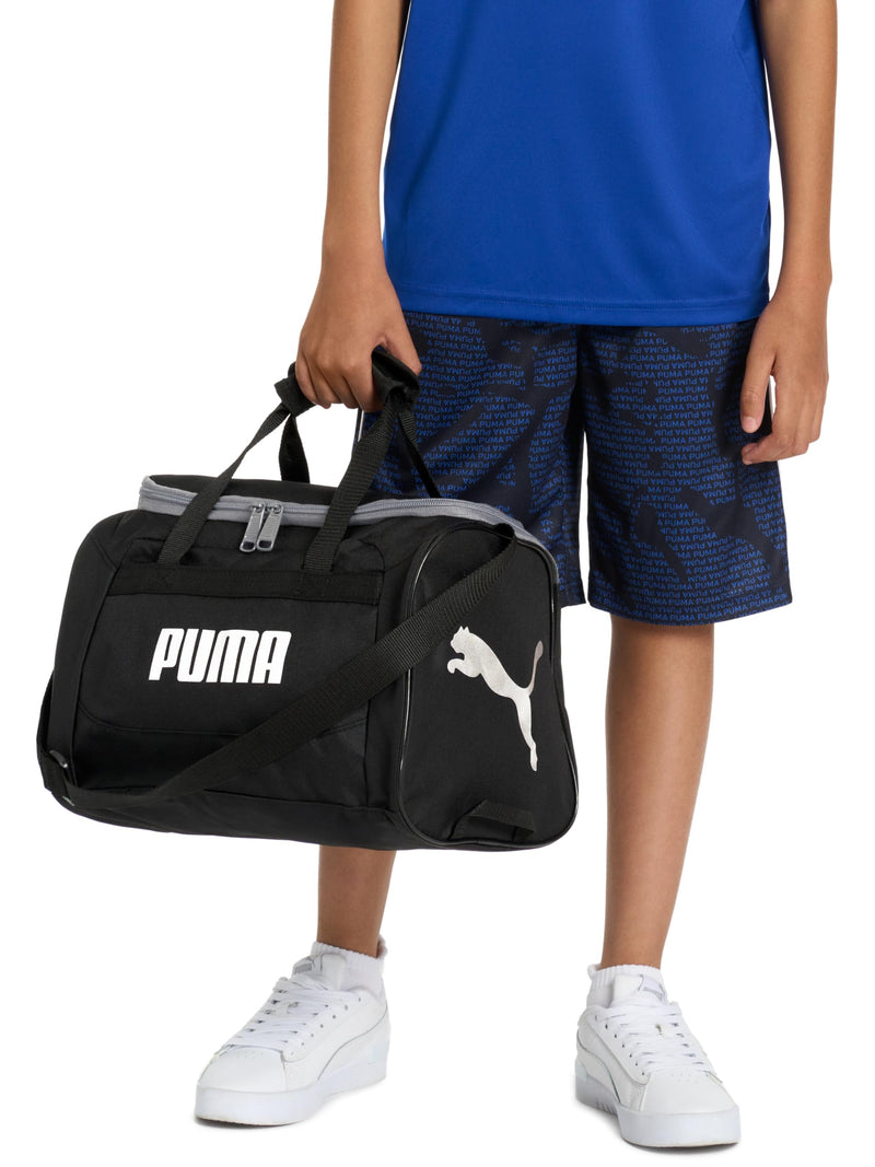 PUMA Kids' Transformation 14" Duffel Bag One Size Navy/Red