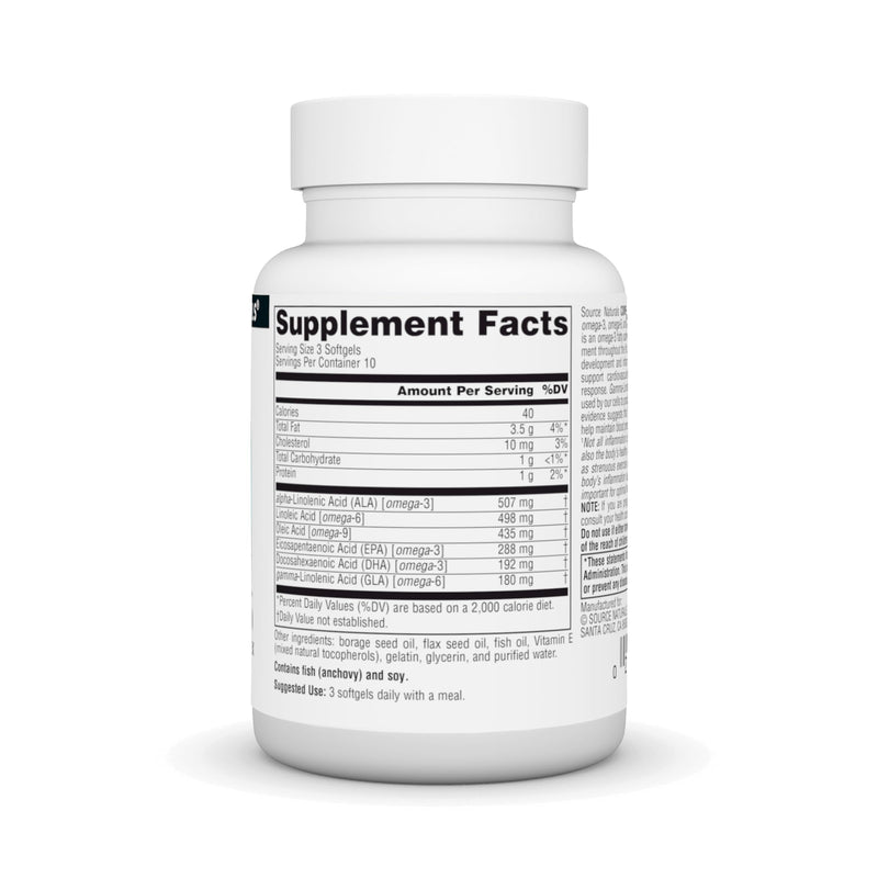 [Australia] - Source Naturals Complete Essential Fatty Acids OMEGA 3,6,9 EFA complex 30 softgels 30 Count (Pack of 1) 