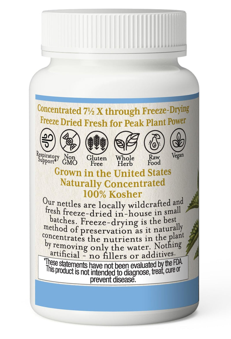 [Australia] - Eclectic Herb Raw Freeze-Dried Non-GMO Nettle Leaf | Healthy Sinus Support, Histamine Response & Respiratory Wellness | 90 Veg Caps (300 mg) | US Grown, Vegan Blue 90 Count (Pack of 1) 