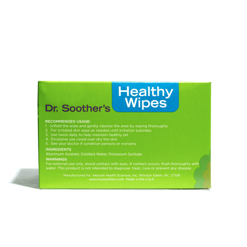 [Australia] - Dr. Soother's Healthy Wipes - PH Balanced Feminine Hygiene Wipes - Unscented - Hypoallergenic - Alcohol & Fragrance Free - 60 Individually Wrapped Cleansing Wipes For Women & Girls Fragrance-Free 1 Count (Pack of 60) 