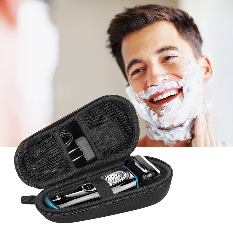 [Australia] - Classycoo Bag Case for Braun Series 3s/5s/7s/9s, Braun Series 3/5/7/9, Men's Electric Shaver, Hard Travel Carry Case, Razor Travel Case, Hard Travel Protective Case - Black Black 