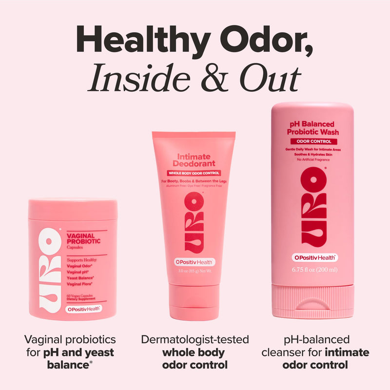 [Australia] - O Positiv URO pH Balanced Probiotic Wash ‚Äì Odor Control, pH Balance, Dryness & Irritation Support for Intimate Areas ‚Äì Probiotics & Lactic Acid ‚Äì 6.75 oz 