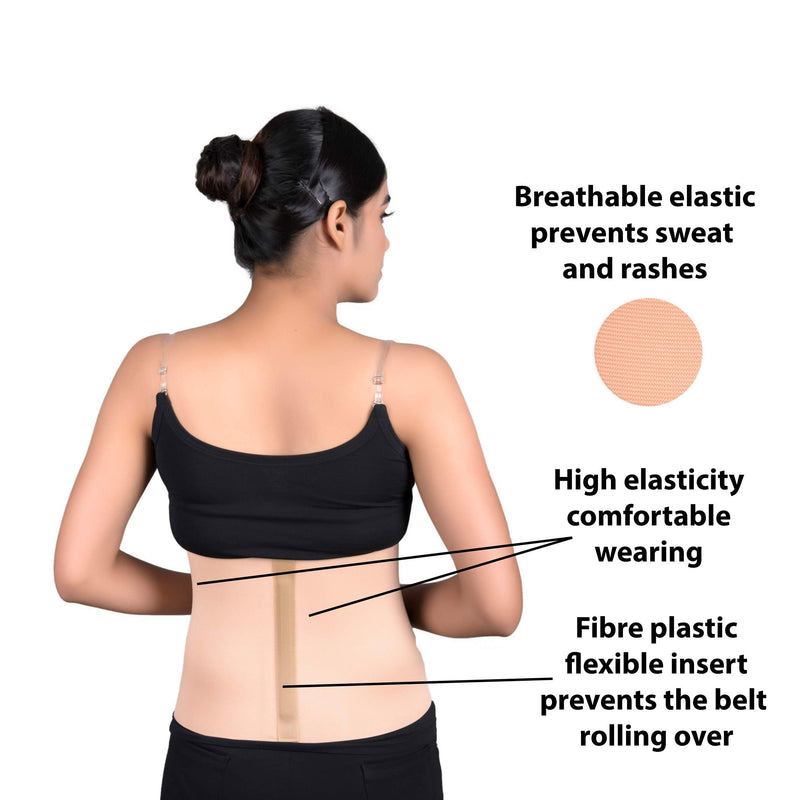 Wonder Care Abdominal Binder for Men and Women/Postpartum Post-Operative Post-Surgery Wrap/Abdomen Navel Umbilical Hernia Support Belt (M) M(32-35")
