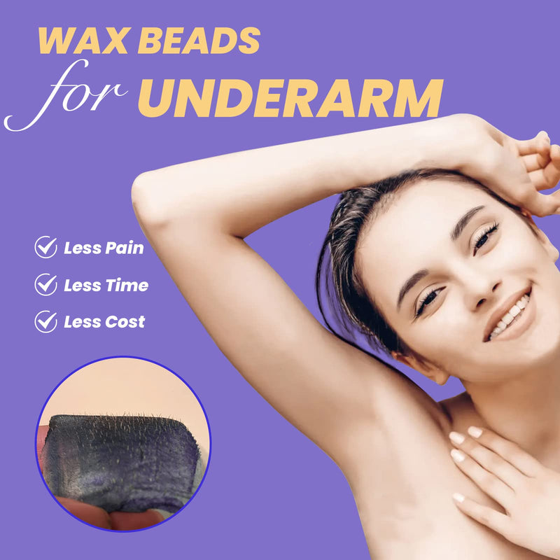 [Australia] - 17.5 Oz Charmonic Hard Body Hair Removal Wax Beads, European Lavender Depilatory Wax for Women and Men (500g/1.1 lb) 