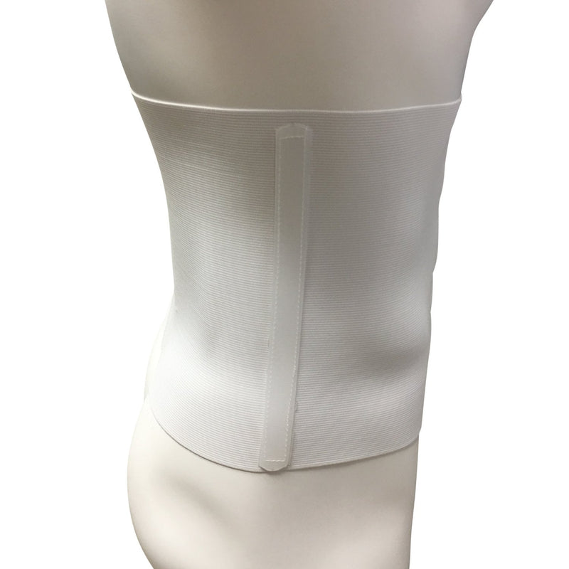 OTC Abdominal Binder, 10-Inch Chest and Rib Panel Support for Men and Women, Elastic, White, 3X-Large 3X-Large (Pack of 1)