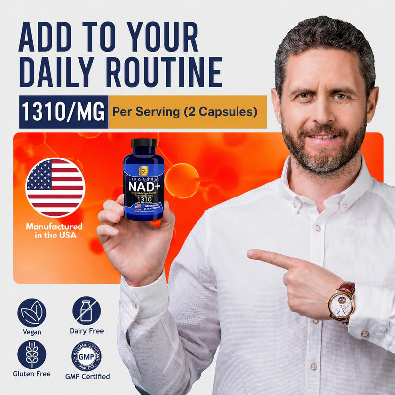Nicotinamide Riboside Formula with Trans-Resveratrol – 1310mg Per Serving (2 Capsules), with Niacin (Vitamin B3), Dietary Supplement, 60 Capsules (Pack of 4) 60 Count (Pack of 4)