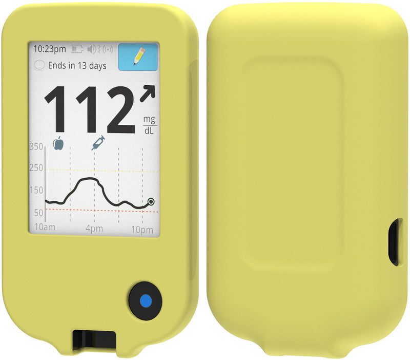 [Australia] - foto-kontor case compatible with Abbott Freestyle Libre 3 silicone protective case yellow silicone yellow 