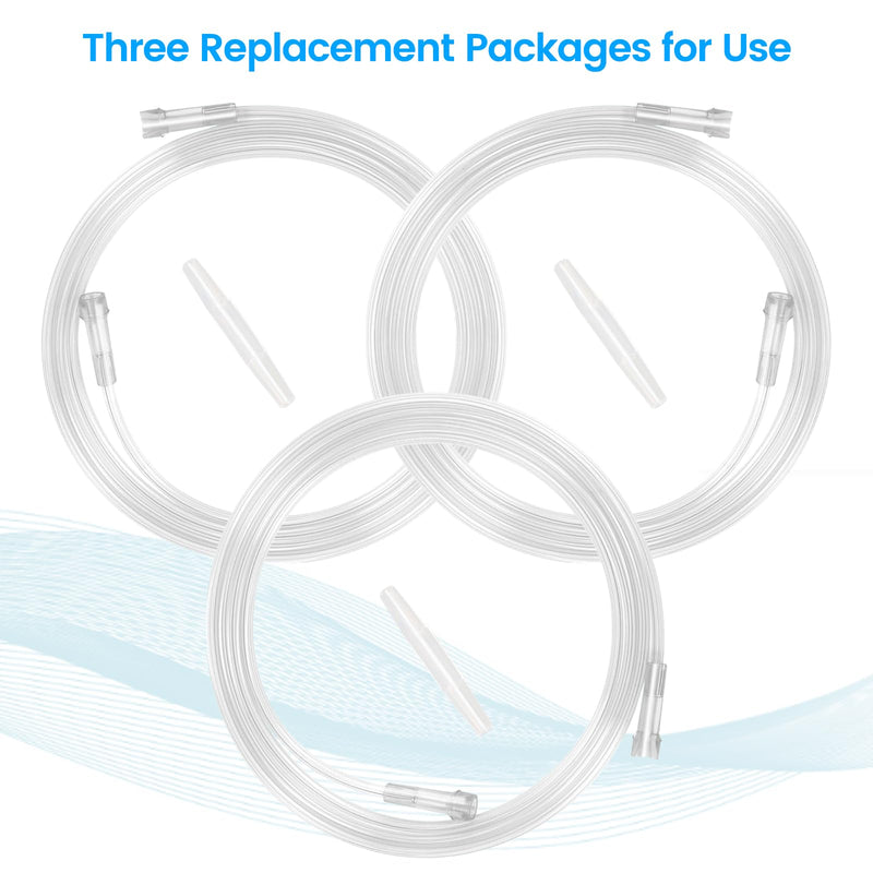 [Australia] - Oxygen Tubing - Extension High Flow Oxygen Tubing Transparent Crush Resistant Oxygen Extension Tube with Connectors - 5 Foot - Pack of 3 Tubes 3PCS Oxygen Extension Tubing-5 Ft 