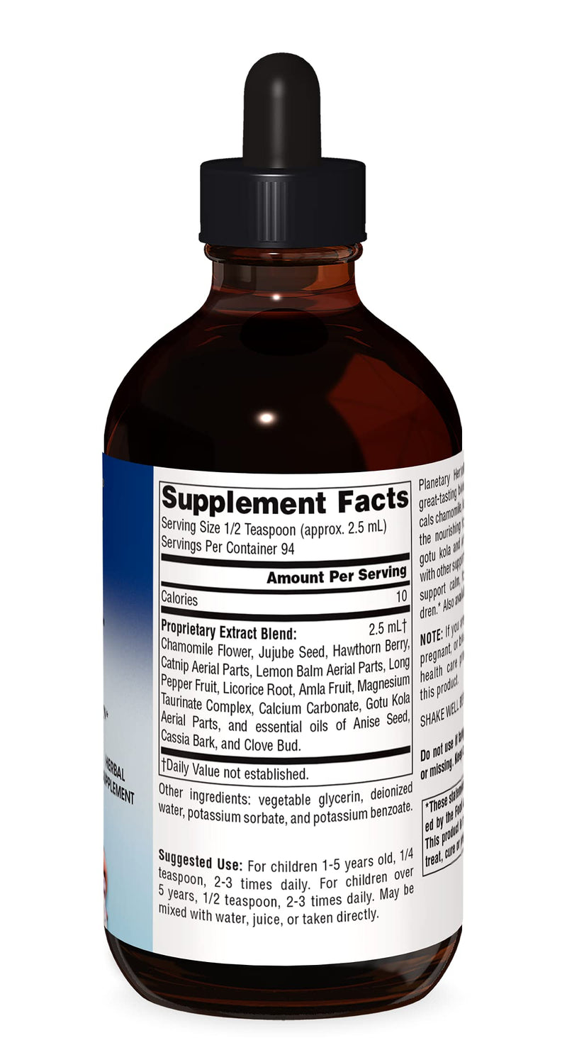 [Australia] - Planetary Herbals Calm Child Herbal Syrup - Includes Soothing Botanicals Chamomile, Lemon Balm, Catnip & More - 8oz 