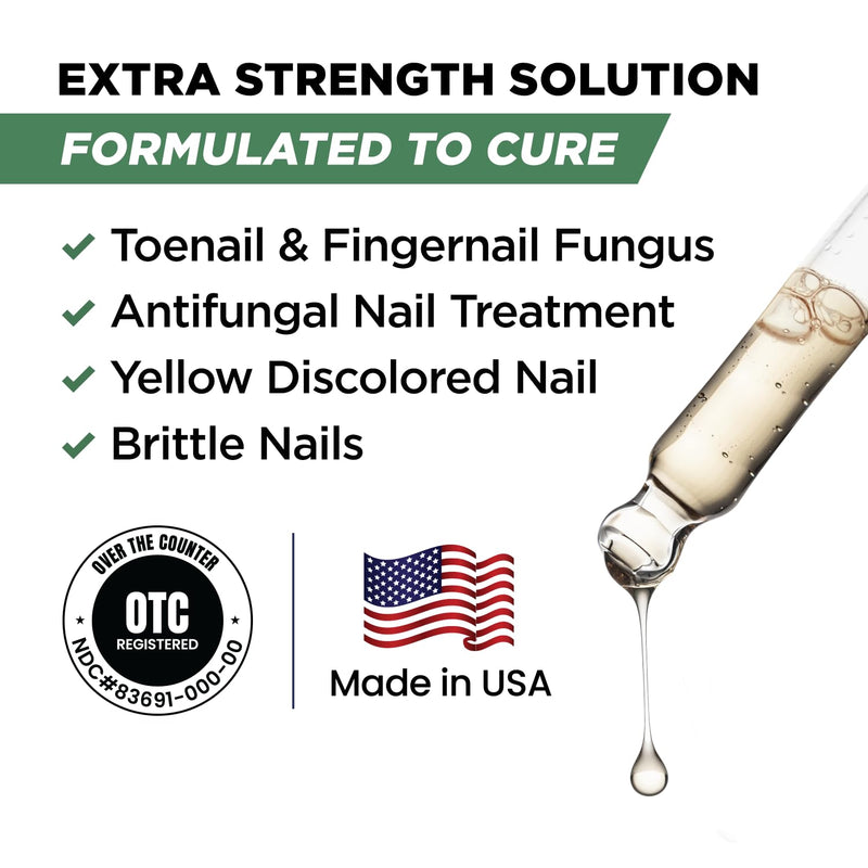 Toenail Treatment Liquid & Tea Tree Oil Foot Balm/Moisturizer For Dry Cracked Feet - Instantly Hydrates & Soothes Irritated Skin & Athletes Foot - Best Foot Care for Women and Men - Made in USA