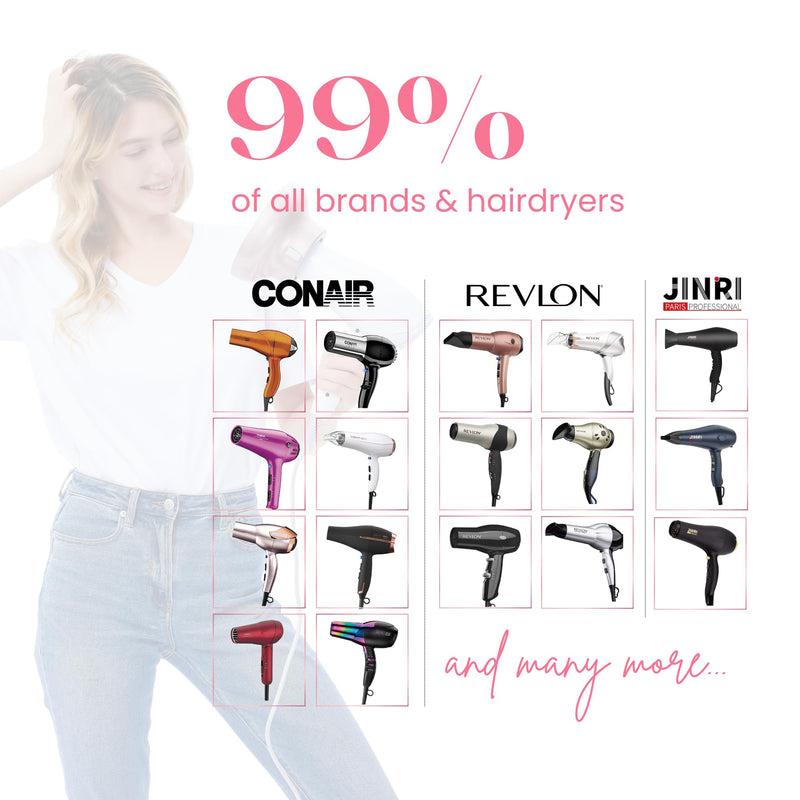 Universal Hair Diffuser “Super Sturdy” 1.7 Inch to 2.6 Inch for Natural Curly and Wavy Hair, Hair Dryer Attachment (Rose Gold) Rose Gold