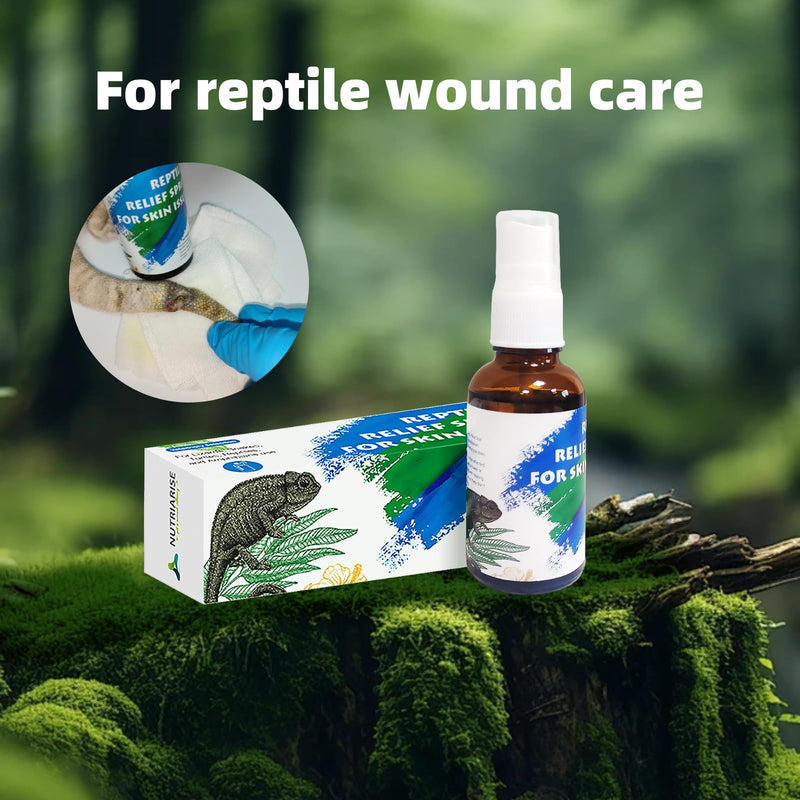 Reptile Wound Care Spray, Lizard & Snake Skin Repair, Relief Support for Reptile Skin Issues, Sores, Shedding, Scale Rot 1 fl oz - PawsPlanet Australia