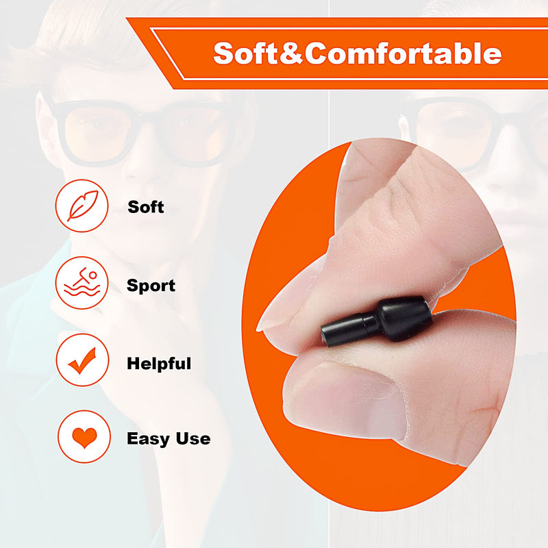 [Australia] - Clear Eyeglass Nose Pads - SMARTTOP Stick on 2.5mm Silicone Anti Slip Adhesive Eyewear Nose Pads Cushions for Eyeglasses Sunglasses Spectacles - 12 Pairs Us-s-37-clear 
